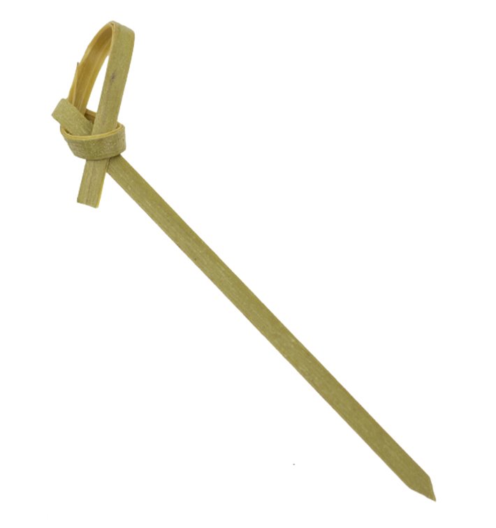 Pique en Bambou "Boucle" 7cm Naturelle en Boîte (250 Unités) Pique en Bambou "Boucle" 7cm Naturelle en Boîte (250 Unités)