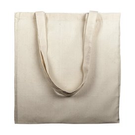 Katoenen Tas met Lange Hengsels Beige 38x42cm (1 stuk)