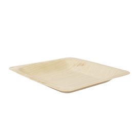 Mini Assiette Carrée en Bois 10,5x10,5cm (600 Utés)