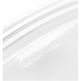 Barquette à Couvercle Charnière en Relief PP 1500ml (25 Utés)