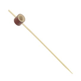 Pique en Bambou avec Anneau Rouge 12cm (1000 Utés)