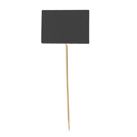 Brochettes en Bambou avec Ardoise 6,3x3,8cm (1.000 Utés)