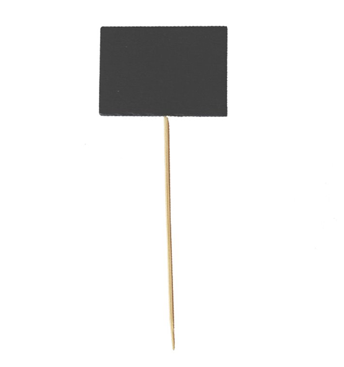 Brochettes en Bambou avec Ardoise 6,3x3,8cm (1.000 Utés) Brochettes en Bambou avec Ardoise 6,3x3,8cm (1.000 Utés)