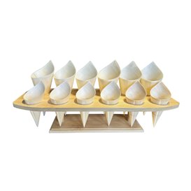 Stand en Bambou pour 12 Cornets (4 Utés)