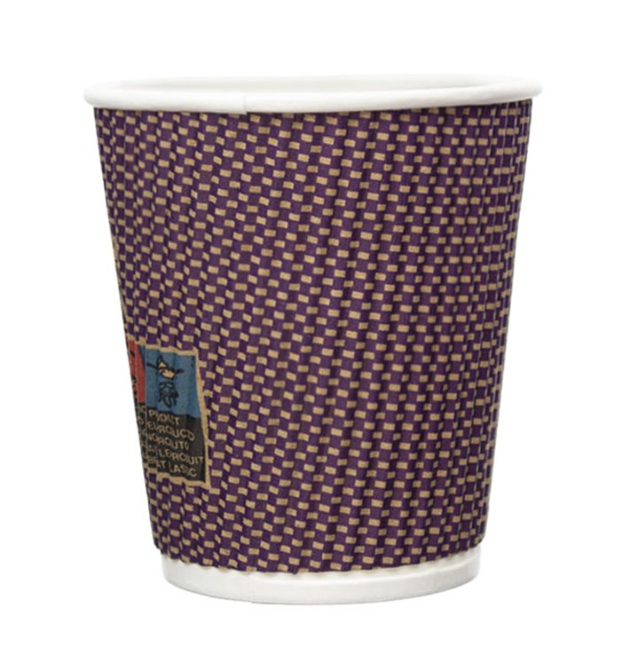 Papieren beker ribbel wand kraft 9Oz/270ml Ø8,0cm (1.050 stuks) Papieren beker ribbel wand kraft 9Oz/270ml Ø8,0cm (1.050 stuks)
