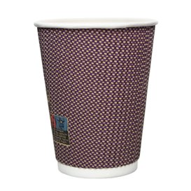 Gobelet Carton 9Oz/270ml Ondulé Kraft Ø8cm (25 Utés)