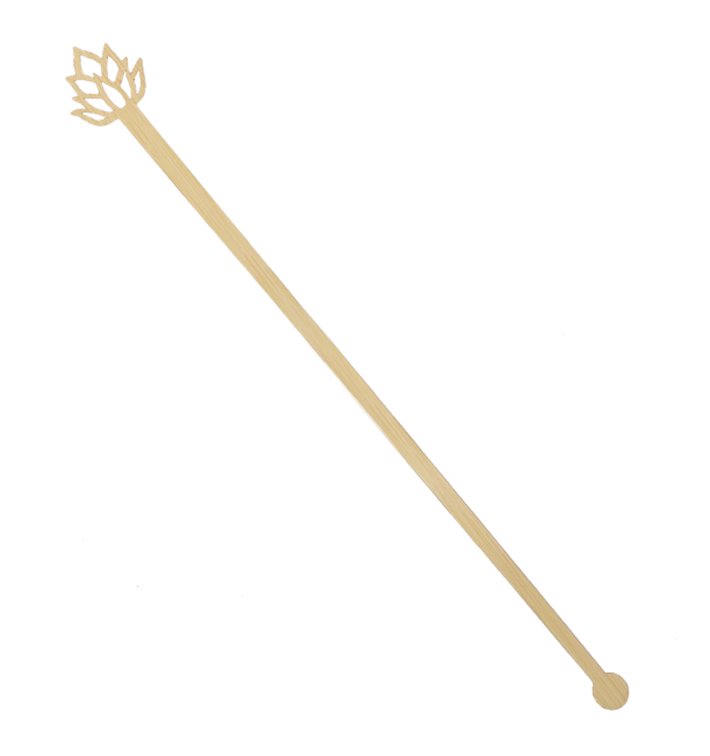 Agitateur à Boissons en Bambou Lotus Blossom 18cm (600 Utés) Agitateur à Boissons en Bambou Lotus Blossom 18cm (600 Utés)