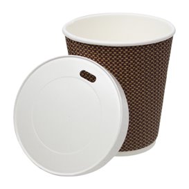 Travel Deksel met Wit Papieren Gat Ø8,0cm (50 stuks) 