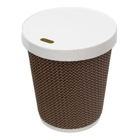 Travel Deksel met Wit Papieren Gat Ø8,0cm (50 stuks) 