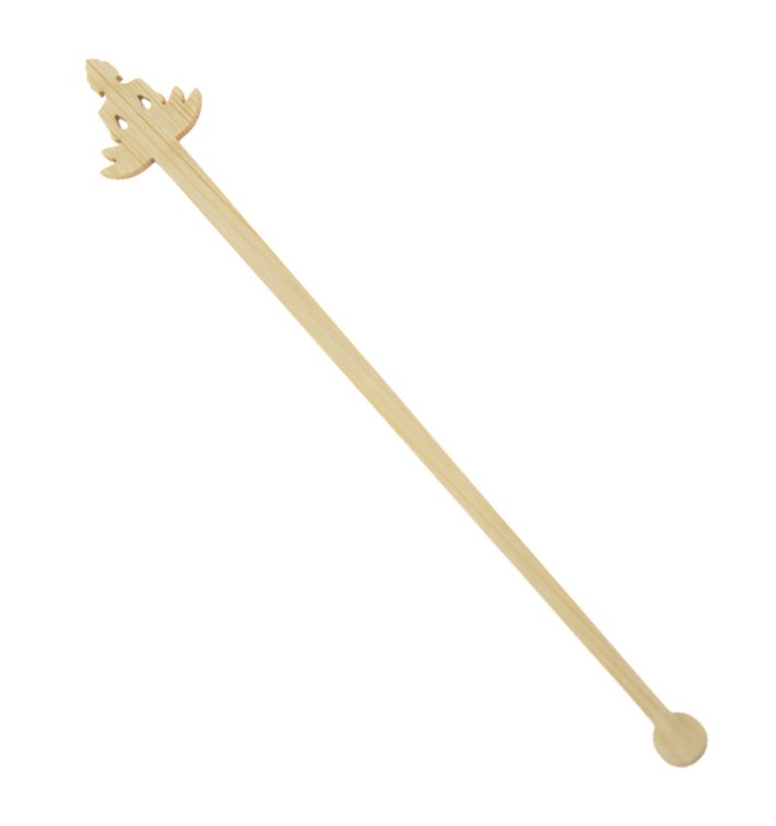 Agitateur à Boissons en Bambou « Bouddha 1 » 14cm (600 Utés) Agitateur à Boissons en Bambou « Bouddha 1 » 14cm (600 Utés)