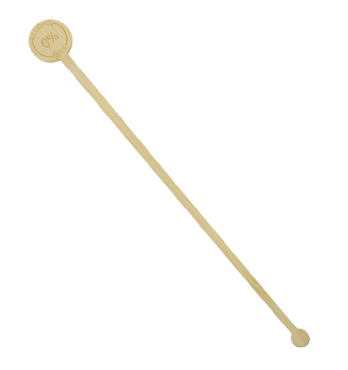 Agitateur à Boissons en Bambou 0% Alcool 18cm (50 Utés) Agitateur à Boissons en Bambou 0% Alcool 18cm (50 Utés)