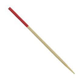Bamboe Spies Rood Tip 7cm (3.600 stuks)