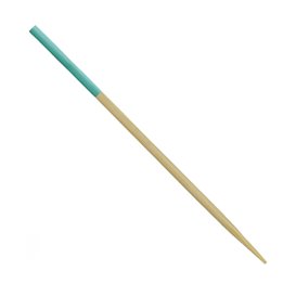 Brochette en Bambou Pointe Turquoise 7cm (3.600 Utés)