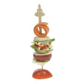 Brochette em Bambou « Bouddha 1 » 12cm (50 Utés)