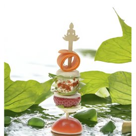 Brochette em Bambou « Bouddha 1 » 12cm (600 Utés)