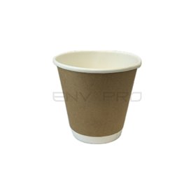 Papieren Beker 12Oz/360ml Dubbelwandig Glad Kraft Ø9cm (500 stuks)