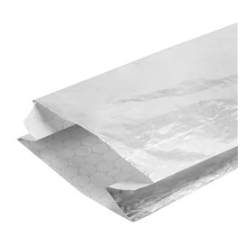 Sac Papier d'Aluminium Sulfurisé Argenté 26+5x10,3cm (250 Uds)