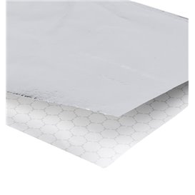 Sachet Ingraissable Ouverture Latérale Argent 16x16cm (4000  Uds)