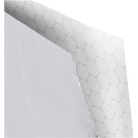 Sachet Ingraissable Ouverture Latérale Argent 16x16cm (4000  Uds)