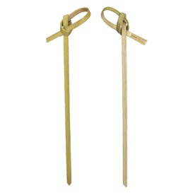 Pique en Bambou "Boucle" Naturelle 10cm (250 Unités)