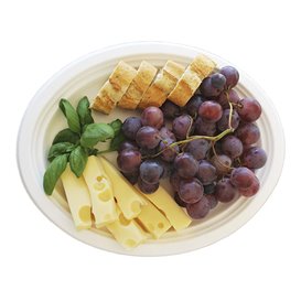 Plateau en Canne à Sucre Blanc 32x25,5cm (500 Utés)