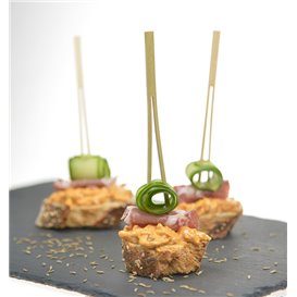 Brochette Double en Bambou de Service 15 cm (100 Utés)