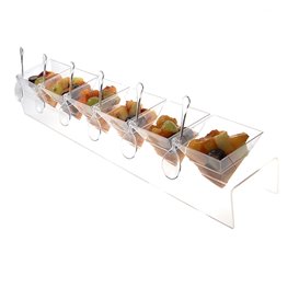 Porte-Cônes PS Transparent 6 Trous 40x6.5x7cm (1 Utés)