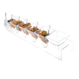 Porte-Cônes PS Transparent 6 Trous 40x6.5x7cm (6 Utés)
