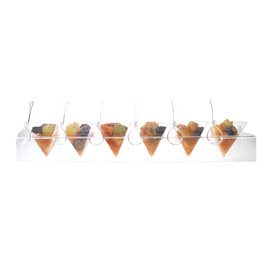 Porte-Cônes PS Transparent 6 Trous 40x6.5x7cm (6 Utés)