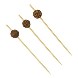 Pique en Bambou Ethnique 9cm (200 Unités)
