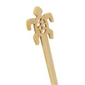 Agitateur à Boissons Turtle en Bambou 18cm (50 Utés)