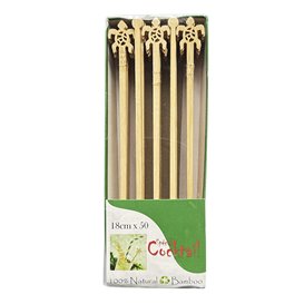 Agitateur à Boissons Turtle en Bambou 18cm (50 Utés)