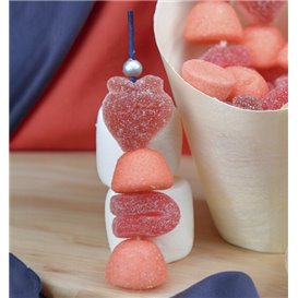 Brochette en Bambou Bleu/Argent 10cm (1.200 Utés)
