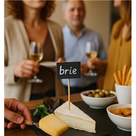 Brochettes en Bambou avec Ardoise 6,3x3,8cm (1.000 Utés)