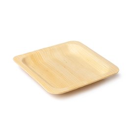 Assiette Carrée en Bois 9x9cm (600 Utés)