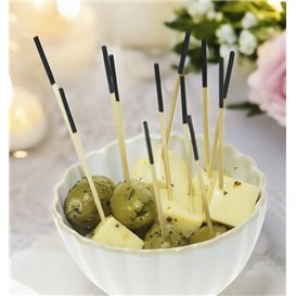 Brochette en Bambou Pointe Noire 7cm (300 Utés)