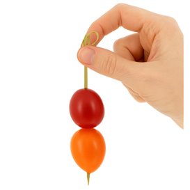 Natuurlijke Bamboe Knoopprikker 7cm in een doosje (1.200 stuks)