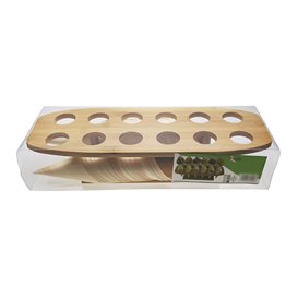Stand en Bambou pour 12 Cornets (4 Utés)