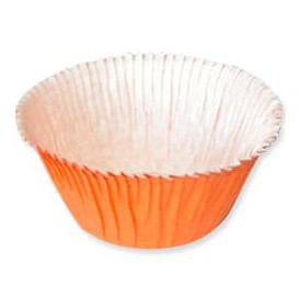 Caissettes Cupcakes Oranges 4,9x3,8x7,5cm (500 Unités)