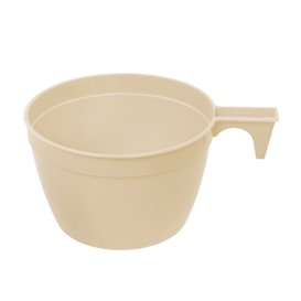 Herbruikbaar Beker beige 90ml (900 stuks)