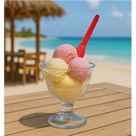 Cuillère à Glace Couleurs CPLA 10cm (1.000 Utés)