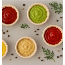 Pot en Canne à Sucre Naturel Ø6,0cm 60ml (100 Utés)