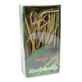 Bamboe Gebogen Spies 9 cm (100 Units) 
