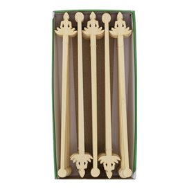 Agitateur à Boissons en Bambou « Bouddha 1 » 14cm (50 Utés)