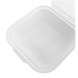 Boîte à Hamburger Canne à Sucre Blanc 150x150x80mm (600 Utés)