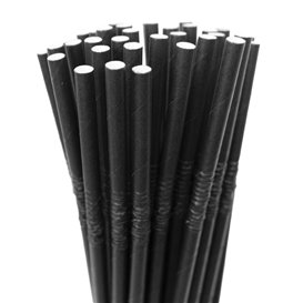 Papieren flexibele rietjes pakket Ø0,6cm 23cm (3.000 stuks)
