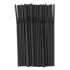 Papieren flexibele rietjes pakket Ø0,6cm 23cm (3.000 stuks)
