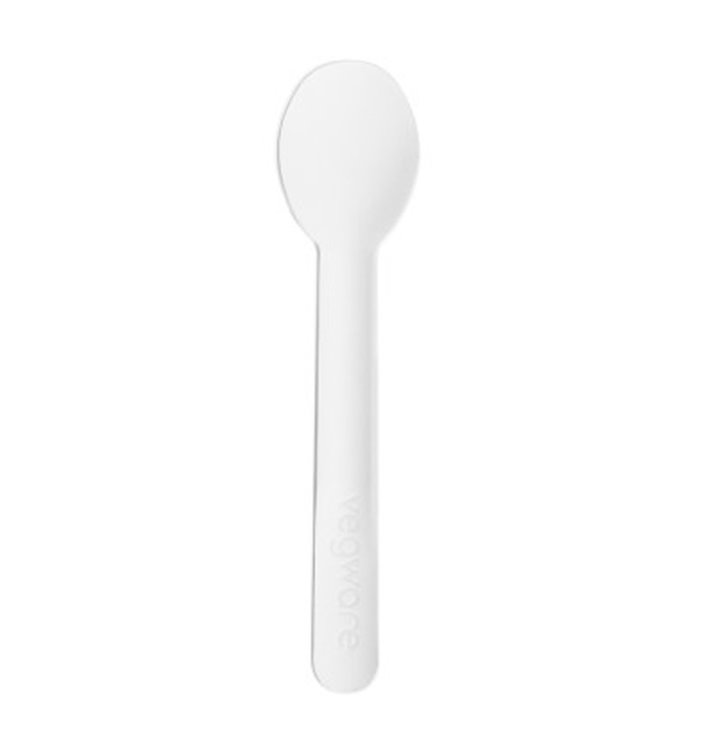 Stijf Karton Theelepel Wit 13cm (50 stuks) Stijf Karton Theelepel Wit 13cm (50 stuks)
