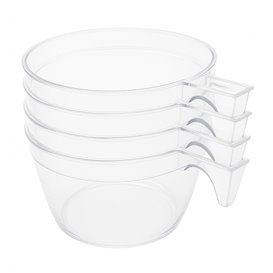 Tasse Réutilisable PS Transparente 90ml (50 Utés)