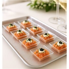 Assiette de Dégustation PS Transparente 35ml (200 Utés)